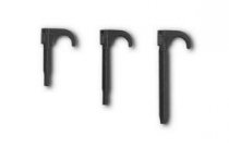 Крюк пласт. д/труб одинарный d 14-20(L=48 мм,  8 мм)(0.8048)(KAN) 1700112010 /SCA/