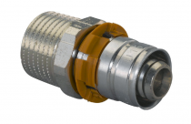 Пресс штуцер с нар.рез. 20-1/2"НР  S-PRESS( 1014561) UPONOR MLC