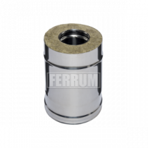 GS30-50Z Сэндвич труба Ф 100х200 L=0,25м (AISI_430/0,5+Zn) Ferrum (f3817)