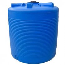 Бак для воды V 5000 круглый вертикальный (синий) Гранд Пласт В-2080мм Д-1920мм (д.г.285)