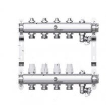 Коллекторная группа нерж. 1"-3/4 в сборе на 11 выходов с 2 заглушками(W903.11)