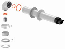 KRATS Комплект дымохода Стандарт Универсальный 60/100 (L=0,75м) (кроме Navien, Immergas) (KTS-01-075)