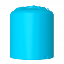 Бак для воды ATV-10000 круглый вертикальный (синий) Акватек В-2700мм,Д-2330мм (д.г.560мм)