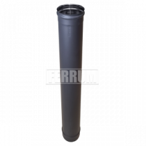 Blackside Дымоходная труба Ф 115 L=1,00м (AISI_430/0,8_эмаль 600*С_ЧЕРНЫЙ) Ferrum (f6105)