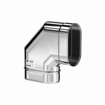 Колено овал 90гр. Ф 120х240 большее (вертикальное) (AISI_316/0,5) Craft Oval