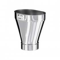 Переход с овала на круг 0,33м 120х240(М) х Ф120(П) (AISI_316/0,5) Craft Oval