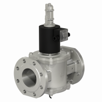 Клапан газовый алюм. корпус (Термобрест) ВН4Т-6П, Ру 6, У3.1 Ду100 фланц. с медленным открытием и датчиком кон