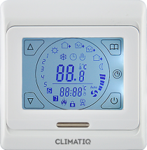 Термостат с сенсорным дисплеем CLIMATIQ ST (белый)