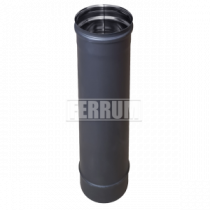 Blackside Дымоходная труба Ф 150 L=0,50м (AISI_430/0,8_эмаль 600*С_ЧЕРНЫЙ) Ferrum (f6123)