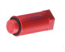Заглушка удлиненная с уплотнителем (красная) нар. 1/2" (FT03403)FUSITEK