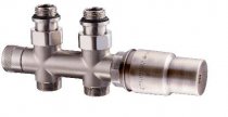 Клапан ниж. подкл. Tondera, прямой, 1/2", с термоклапаном M30x1,5, никель мат, 0686-1500NSE0