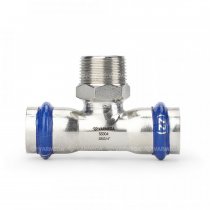 Тройник раструбный с наружной резьбой Varmega Inox Press 22х3/4"х22 (VM721220522)