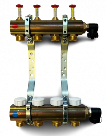 Коллекторная группа с расходомерами для сервоприводов (серия E75B) - 4 отвода (KAN) 1306157013 /MANIFOLDS/