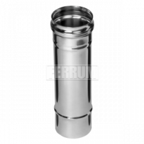 RAL 8017 глянцевая (коричневый) Дымох.труба  Ф 150 L=0,5м (AISI_430/0,5) Ferrum GS