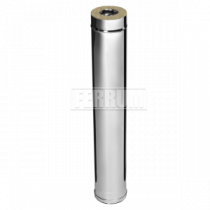 RAL 8017 глянцевая (коричневый) Cэндвич труба Ф 200х280 L=1,0м (AISI_430/0,5+0,5) Ferrum GS (f4012r)