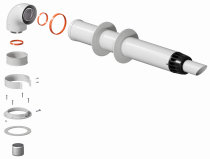 KRATS Комплект дымохода АНТИЛЕД 60/100 L=1000мм (рабочая 750мм) (KTL-01-075/KS)