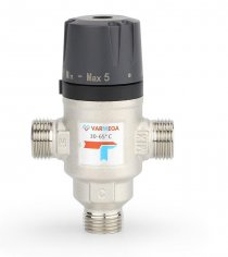 Термосмесительный клапан  НР 3/4", 30-65°, Kvs 1.6, боковое смешение(VM17202) VARMEGA