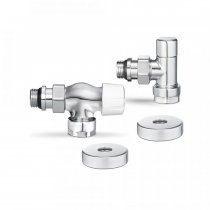 Комплект радиаторных клапанов №3 1/2"х3/4" ЕК осевой ,хром (VMDV12-410415) VARMEGA