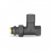 Ручной радиаторный клапан 1/2" прямой , черный (VMDV02-210404) VARMEGA
