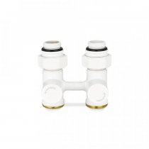 Узел нижнего подключения 1/2"х3/4" ЕК прямой, белый  (VMDV21-100415)VARMEGA