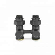 Узел нижнего подключения 1/2"х3/4" ЕК прямой, черный (VMDV21-200415)VARMEGA