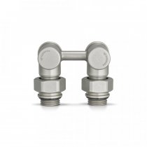 Узел нижнего подключения 1/2"х3/4" ЕК угловой, серый  (VMDV20-300415)VARMEGA