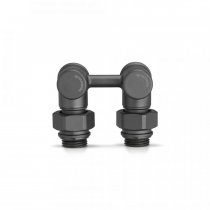 Узел нижнего подключения 1/2"х3/4" ЕК угловой, черный (VMDV20-200415)VARMEGA