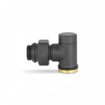 Узел нижнего подключения одинарный 1/2"х3/4" ЕК угловой, черный  (VMDV22-200415)VARMEGA