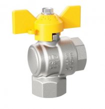 Кран шаровой газовый угловой вн.-вн. DN-15 бабочка PN40  LD Pride (LD 47.250.15) (15 шт. в упаковке)