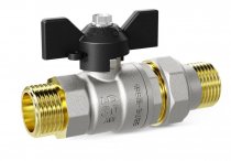 Кран шаровой с американкой нар. DN-20 бабочка PN40  LD Pride (LD 47.308.20) (8 шт. в упаковке)