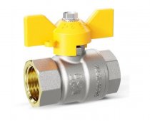 Кран шаровой газовый вн.-вн. DN-25 бабочка PN40 LD Pride (LD 47.350.25) (12 шт. в упаковке)