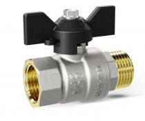 Кран шаровой вн.-нар. DN-25 бабочка PN40 LD Pride (LD 47.302.25) (12 шт. в упаковке)