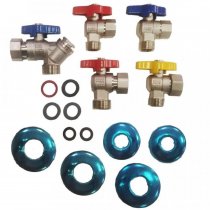Набор кранов VIEIR д/газового котла 1/2" - 3/4" (1/20) VR Q 22