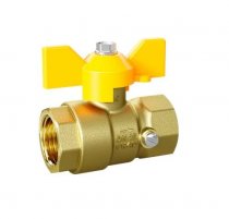 Кран шаровой латунный для манометра газовый вн.-вн. DN-15 М20 рычаг PN16  LD Pride (LD 44.351.15.20.2) (18 шт.