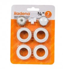 Универсальный комплект д/рад. 3/4" (пробки+маевский) без кронштейнов  Radena 011090102