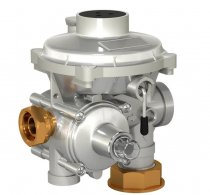 Регулятор давления комбинированный (Термобрест) РС-50-КД исполнение угловое (накидн. гайки, У2, алюминий)