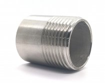 Ниппель приварной (резьба) нержавеющий, AISI304 DN25 (1") 33,7мм, iFITTING (MG-NE25/4)