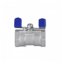 Кран шаровый муфтовый "бабочка" стандартнопроходной, 1PC, AISI304 DN20 (3/4"), iFITTING (MG-BMGB20/4)