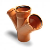 Крестовина одноплоскостная D-110/110/110 (45) PRO AQUA (КАН.НАРУЖ.) (PPH90111145) 10/1