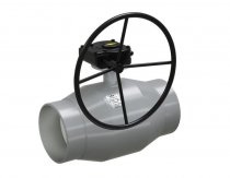 Кран шаровый под приварку LD КШЦПР Ду250/200 Ру25 н/п цельносварной с редуктором  L=510(12202509252RULD0000000