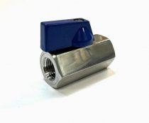 Кран шаровый (мини) резьбовой (ВР/ВР) AISI 304 DN15 (1/2"), iFITTING (MG-BMF15/4)