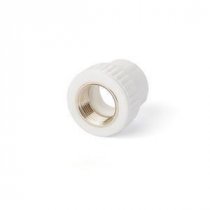 Муфта комб.вн.р.40х1" Lammin Белый 60/10  полипропилен
