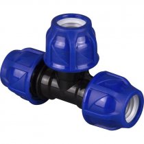 Тройник ПЭ разъемн.  перех. D 75х63х75 (компрессион.)