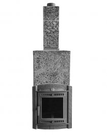 Печь банная "Атмосфера XL" в облицовке "ИМПЕРИЯ" Пироксенит ЭЛИТ" (Комплект) PROMETALL (p0369) (3p8_1)