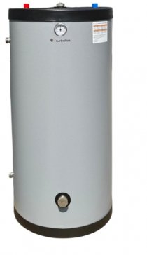 Водонагреватель Turboros Comfort - 160 СЕРЫЙ (без ТЭН) "бак в баке"нерж напольный  косвенный нагрев