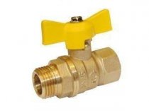 Кран шаровой газовый вн.-нар. DN-20 баб. PN40 Стандарт 231 лат.(0115035) ГАЛЛОП