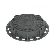 Люк чугунный тяжелый 25тн. (С250) d 870х120мм (4-х ушковый) "Центролит" (5 шт в пачке)