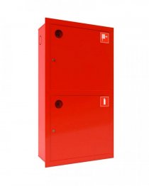 Шкаф пожарный ШПК-03-12 (ШПК-320-12) ВЗК (700*1300*300) (встроенный, закрытый, красный)