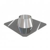 Крышная разделка 0-15гр Ф 400 (алюминий/304/0,5) КРАФТ ГАЗ/Стандарт