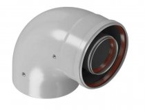 KRATS Колено промежуточное 90гр 80/125 (наружный диаметр мама/папа) (CW8-90)